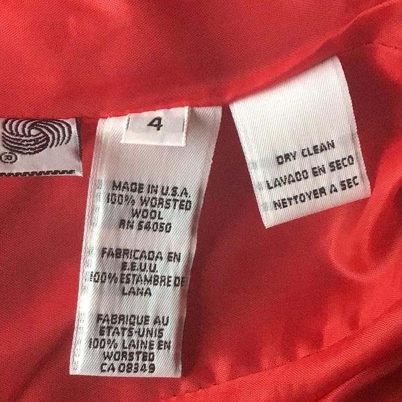 ❤️SOLD❤️ Christian Dior red bolero jacket wool event evening holiday  Size 4 - Picture 6 of 7